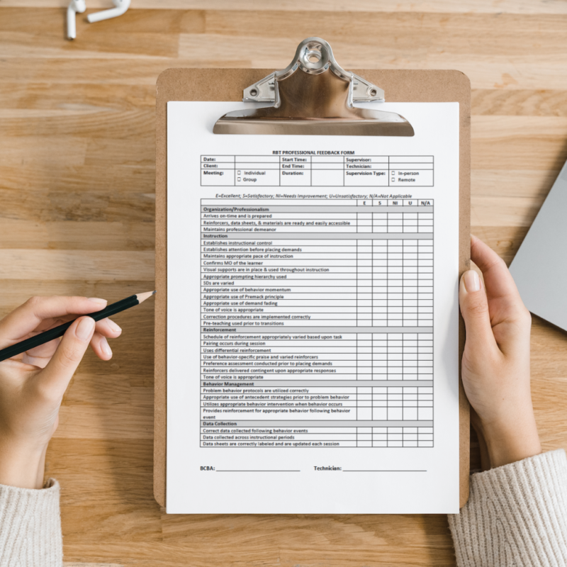 RBT Professional Feedback Form