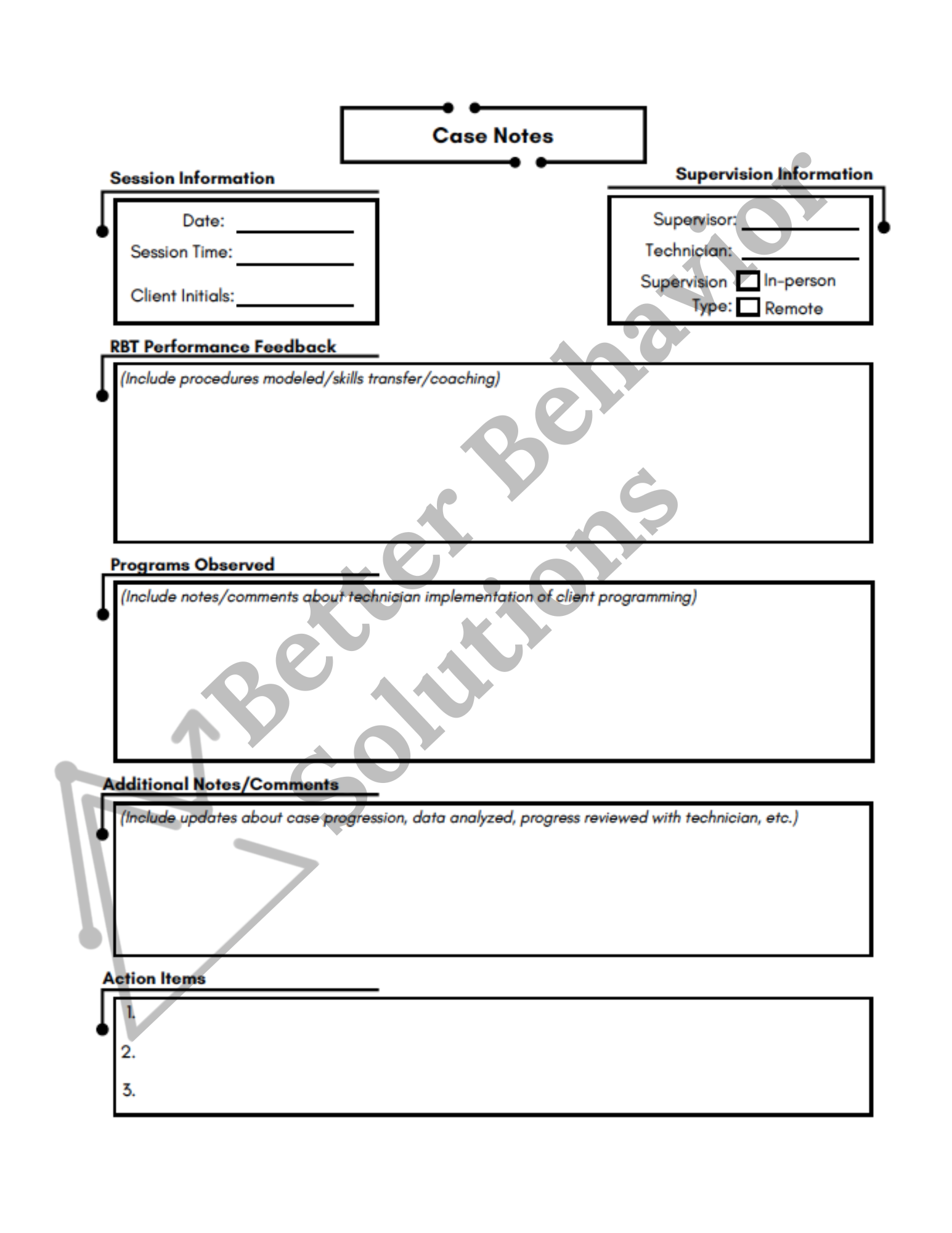 Case Note Form - Image 2