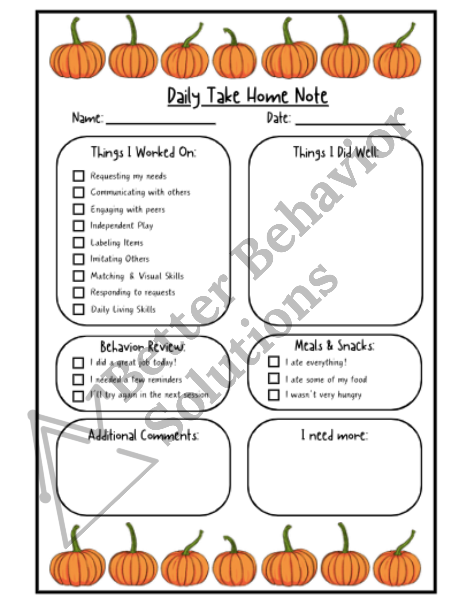 Take Home Note Bundle - Image 11