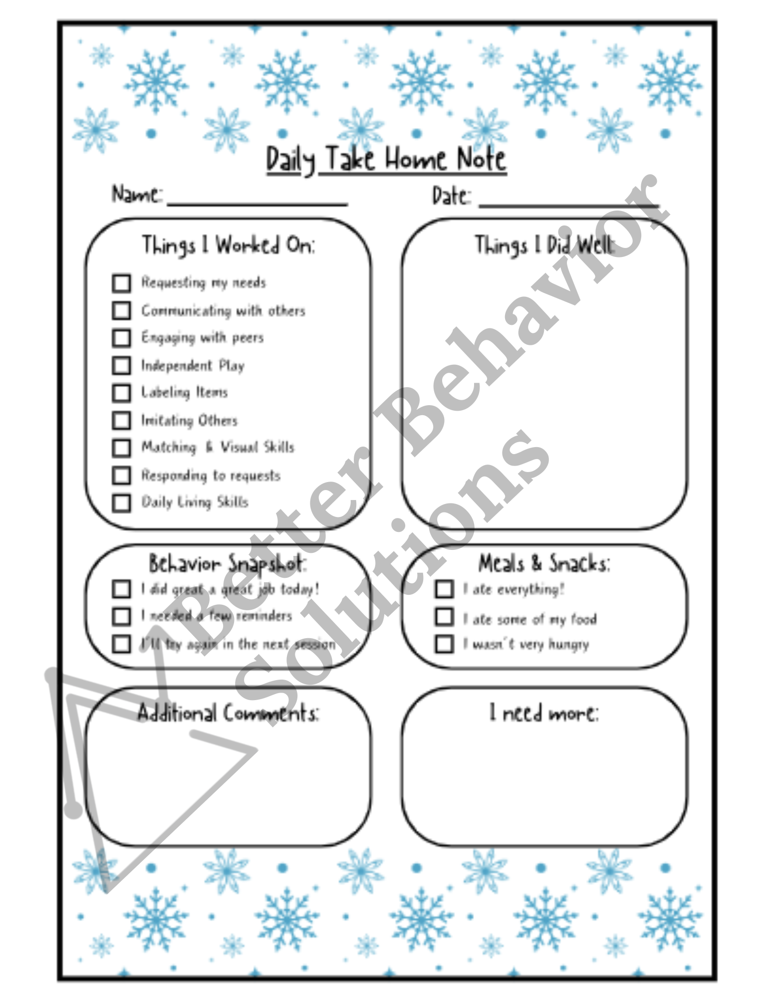 Take Home Note Bundle - Image 2