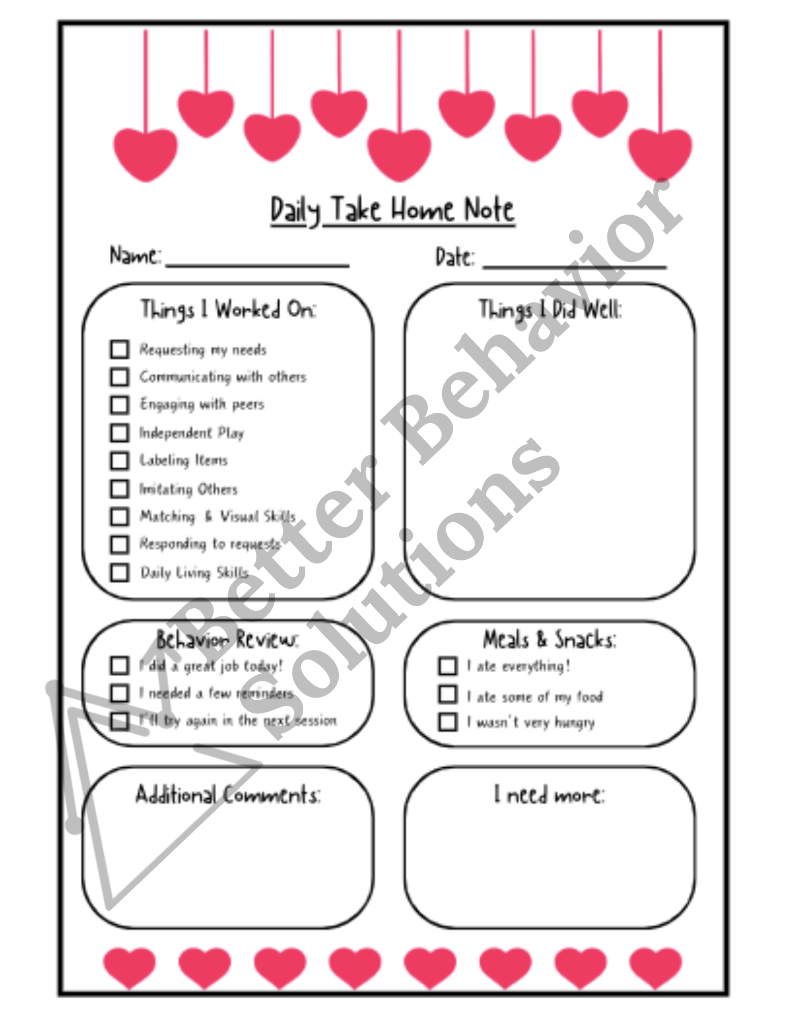 Take Home Note Bundle - Image 3