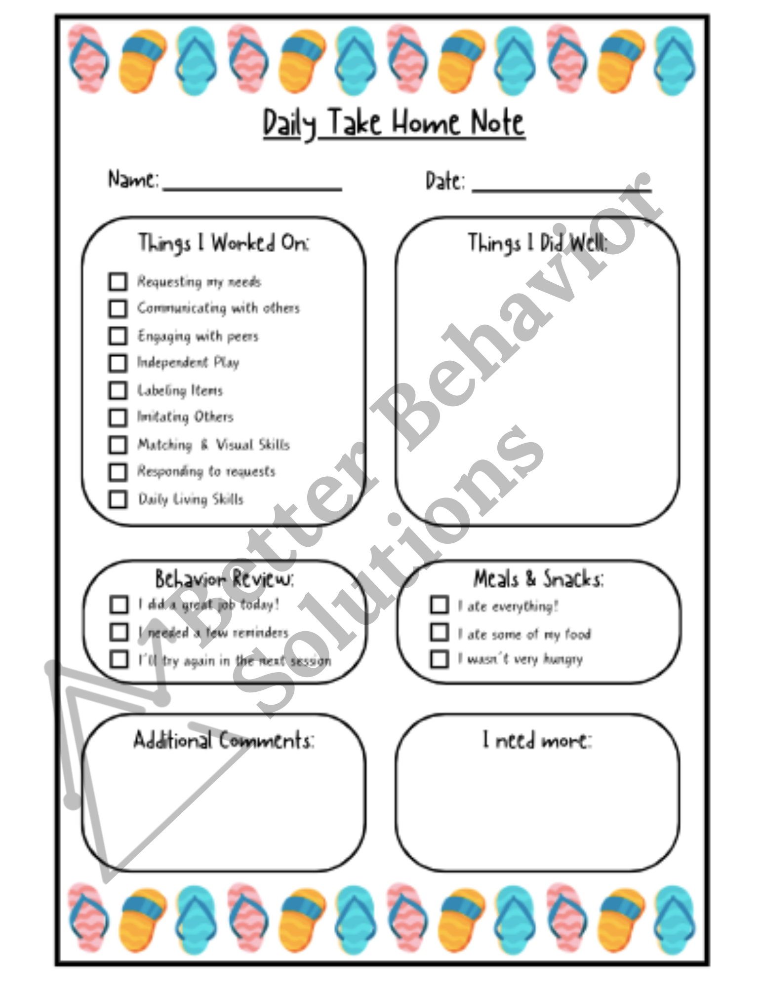 Take Home Note Bundle - Image 7