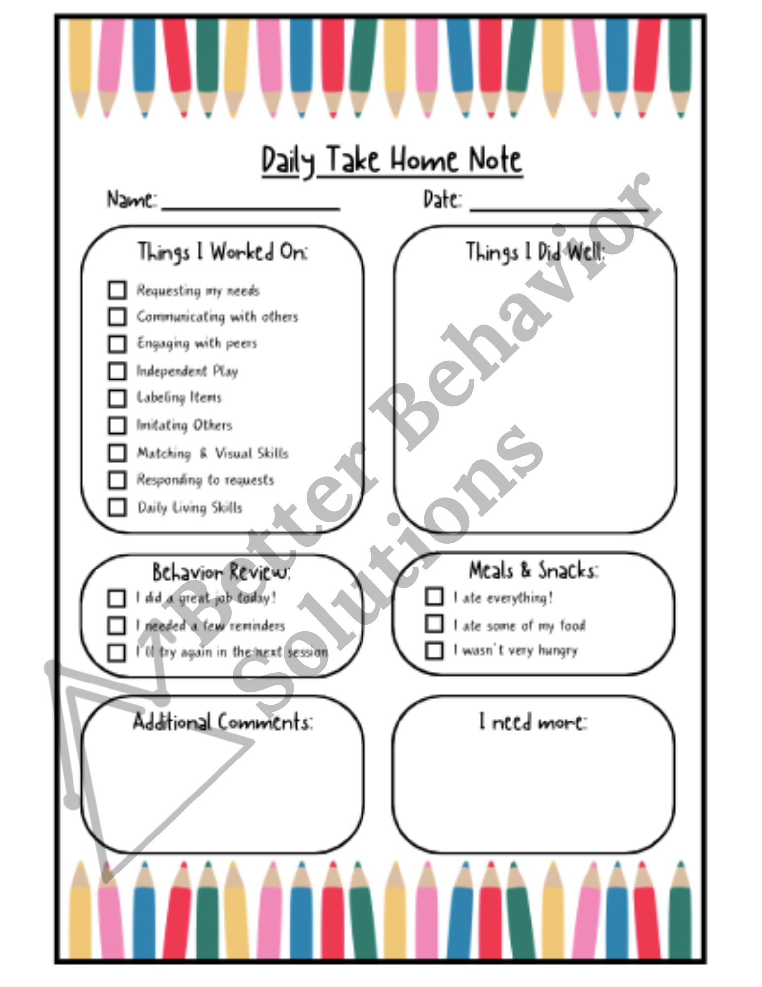Take Home Note Bundle - Image 9