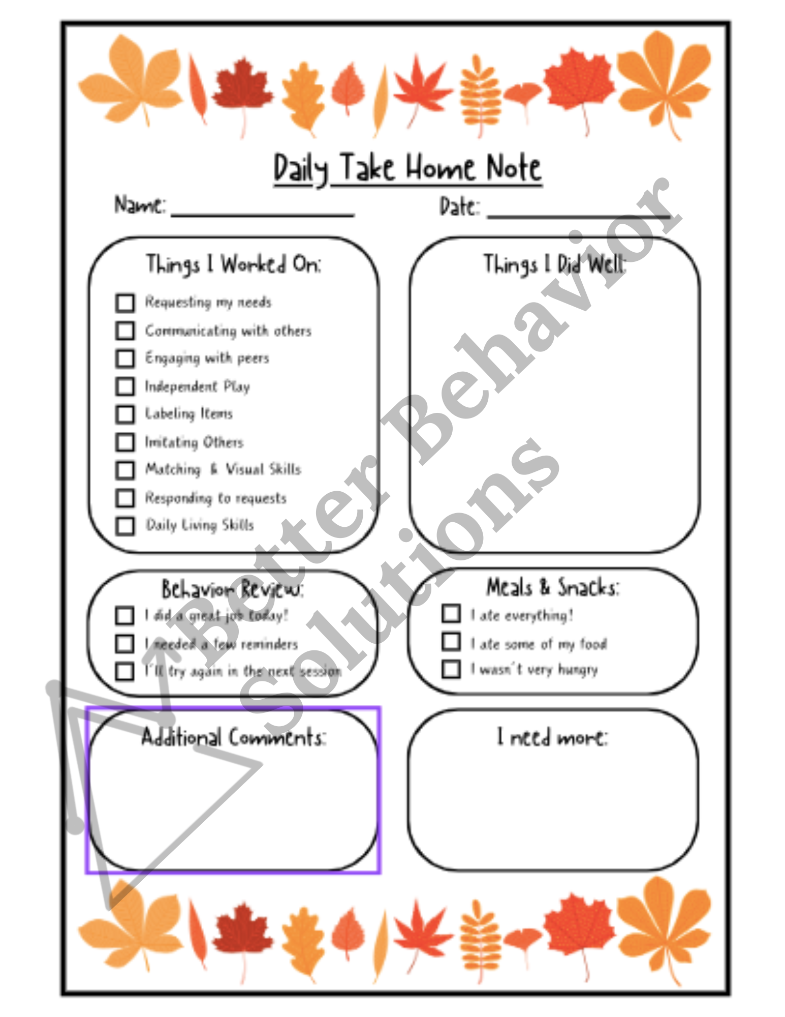 Take Home Note Bundle - Image 10