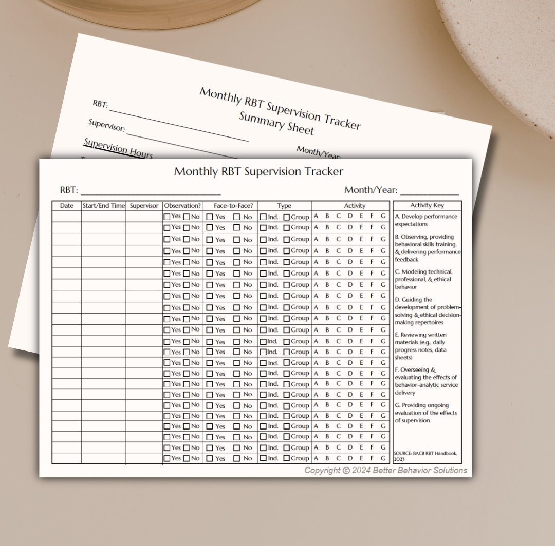 RBT Supervision Tracker