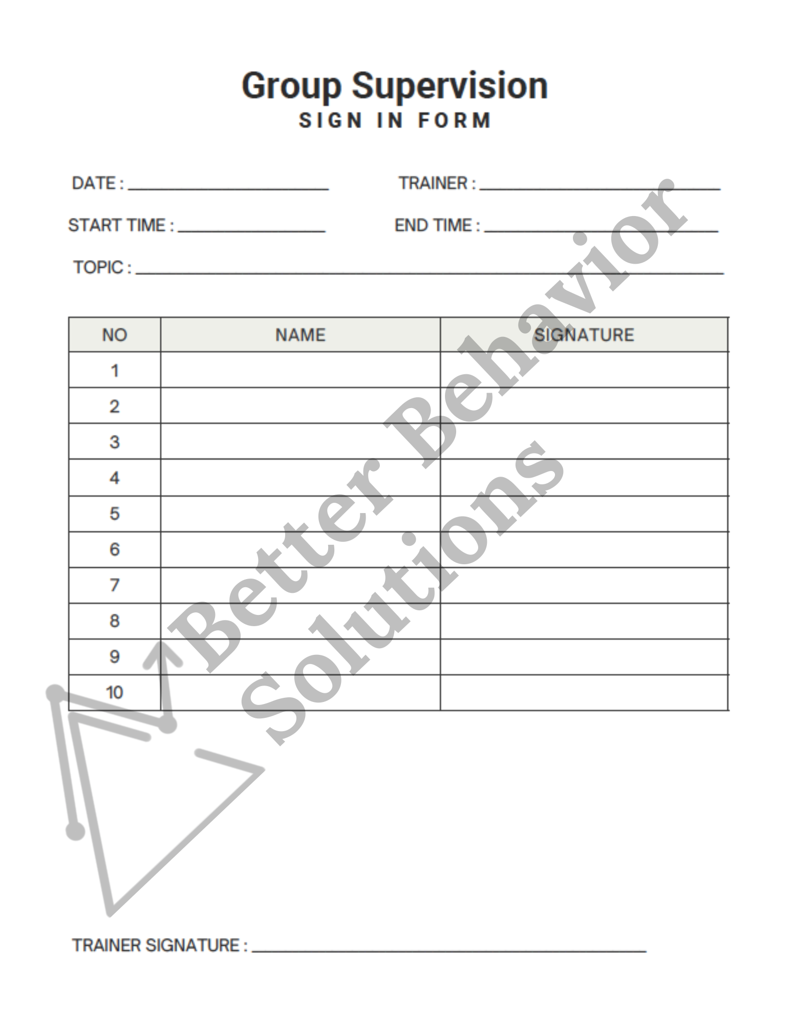 Group Supervision Sign In Form - Image 2