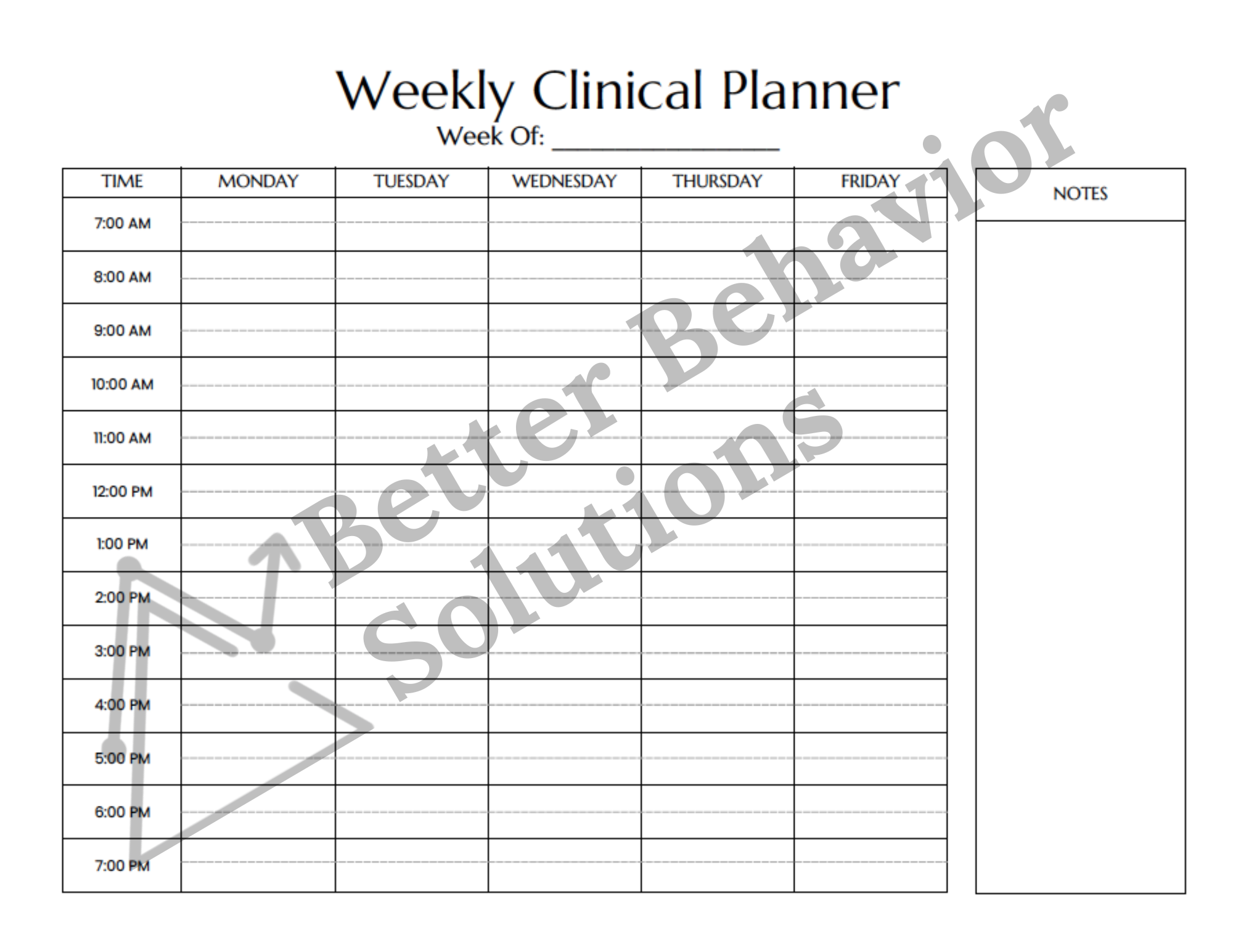 Weekly Clinical Planner - Image 2