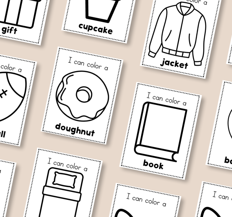 150 Common Object Coloring Pages