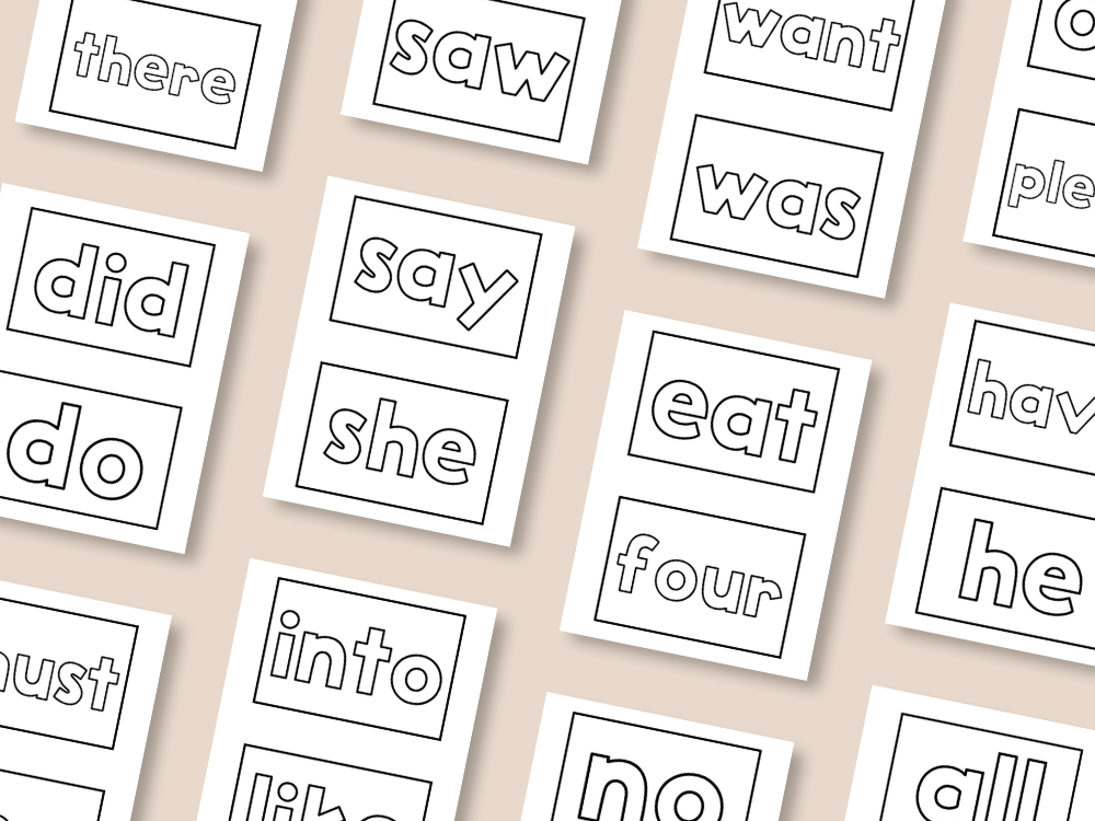 Level 2 High Frequency Words Play-Doh Mats Bundle