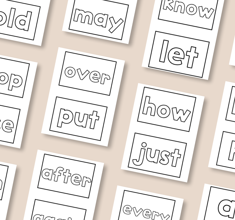 Level 3 High Frequency Words Play-Doh Mats Bundle