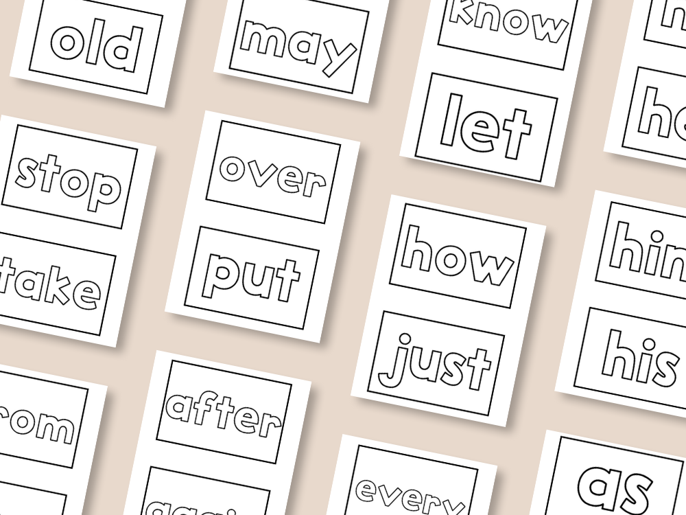 Level 3 High Frequency Words Play-Doh Mats Bundle