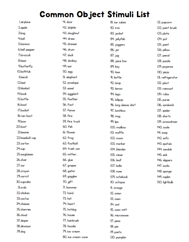 150 Common Object Flash Cards - Image 3